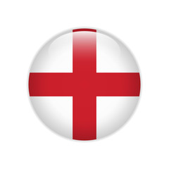Obraz premium England flag on button