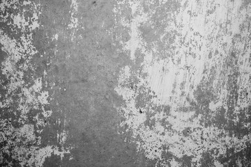 Concrete grey background with white dye. Old industrial texture.