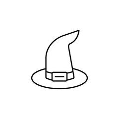 magic witch hat outline icon. Signs and symbols can be used for web, logo, mobile app, UI, UX
