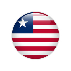 Liberia flag on button