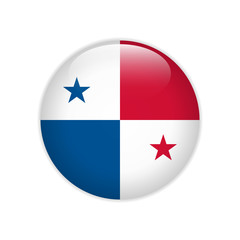Panama flag on button