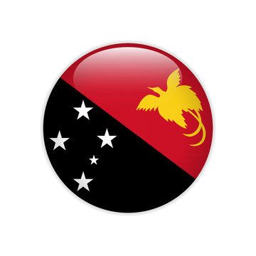 Papua New Guinea flag on button