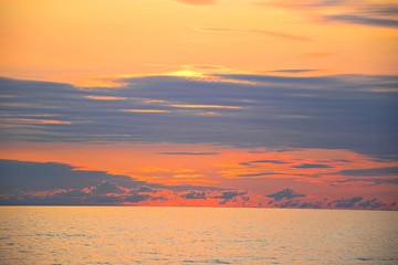 Tramonto Mare del Nord