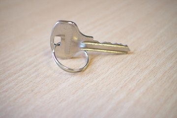 door key on the office desk