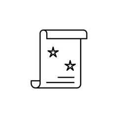 magic education spell outline icon. Signs and symbols can be used for web, logo, mobile app, UI, UX