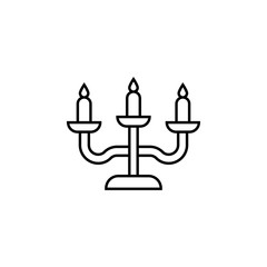 magic furniture candelabra outline icon. Signs and symbols can be used for web, logo, mobile app, UI, UX