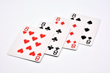 jugada de póquer, poker de ochos