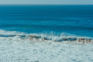 ocean poster. wave and sand