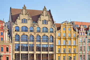 Obraz premium Rynek we Wrocławiu, Polska 