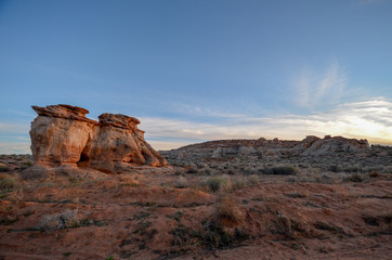 Sunset during the golden hour in Southern Utah