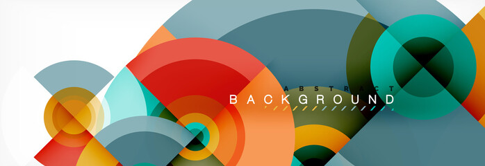 Abstract background circle design