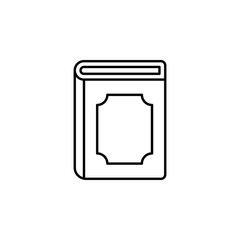 magic book outline icon. Signs and symbols can be used for web, logo, mobile app, UI, UX