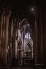Fototapeta premium Interior view of old cathedral Lisbon,Portugal