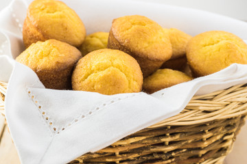 Mini cornbread muffins.