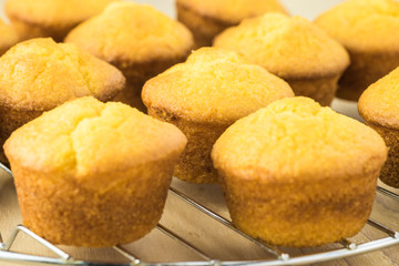 Mini cornbread muffins.
