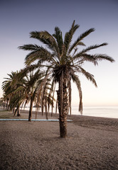 Obraz premium sunset in almunecar spain