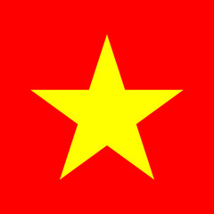 Obraz premium Star at the red background