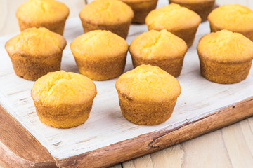 Mini cornbread muffins.