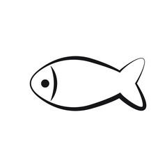 Fish icon isolated