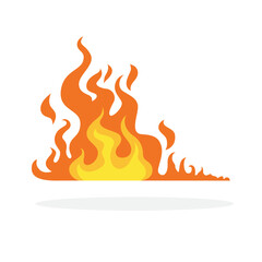 Red and orange fire flame © inspiring.team