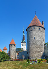 Walls of Tallinn, Estonia