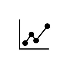chart glyph vector icon