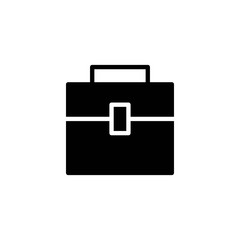 briefcase glyph vector icon