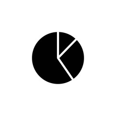 pie chart glyph vector icon