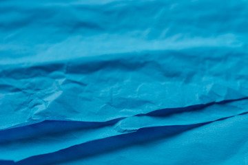 blue creased paper tissue background texture