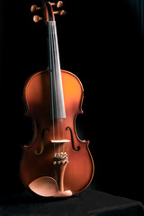 Fototapeta premium Violin player Violinist playing closeup musical instruments