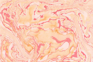 Suminagashi marble texture hand painted with deep 