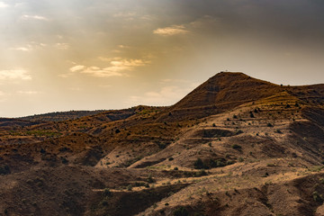 Dessert Mountains With Sunrise