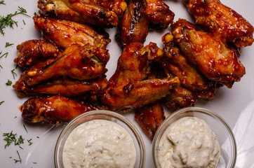 chicken wings food dish