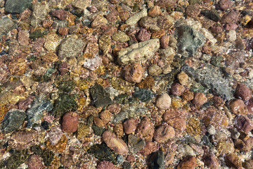 Rocks in ocean water