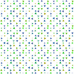 Abstract seamless pattern background with multi-colored varied triangles.