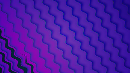 Background with a variety of multicolored waves in a paper style.