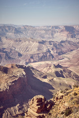 Color toned picture of Grand Canyon, USA.