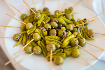 Pincho de gildas - Tipico pintxo donostiarra