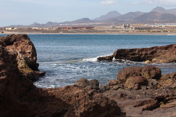 Reportage photography from the island of Tenerife.  Roads, sea and sand.