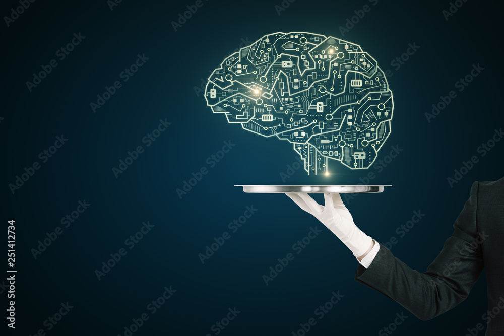 Poster artificial intelligence and engineering concept