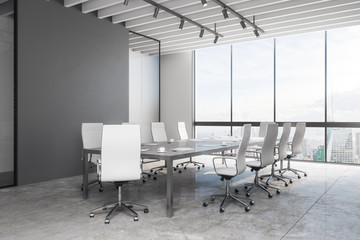 Clean meeting room interior