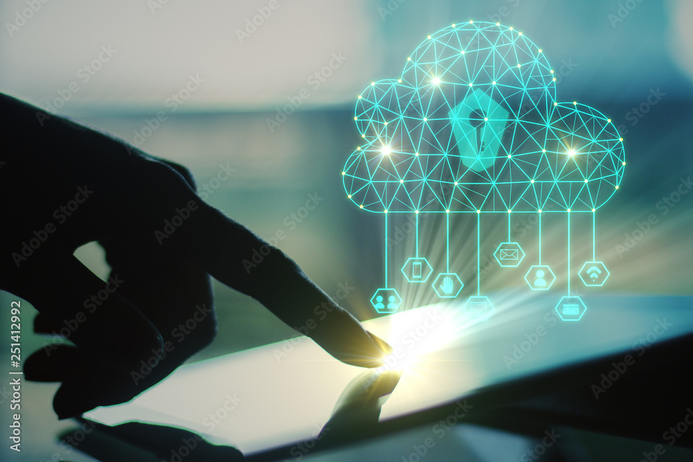 Poster cloud computing concept