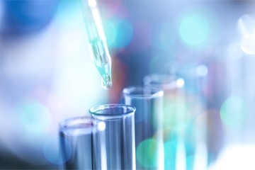 Injection vaccine baby flu antibiotic background blue