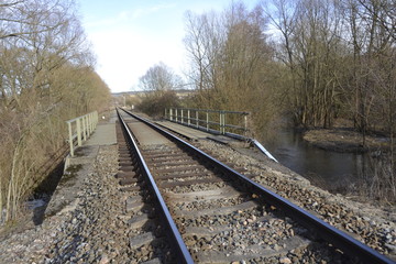 Fototapeta premium railway in the mountains