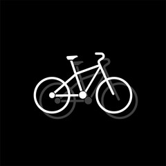 Fototapeta premium Bicycle icon flat