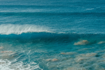 ocean poster. wave and sand