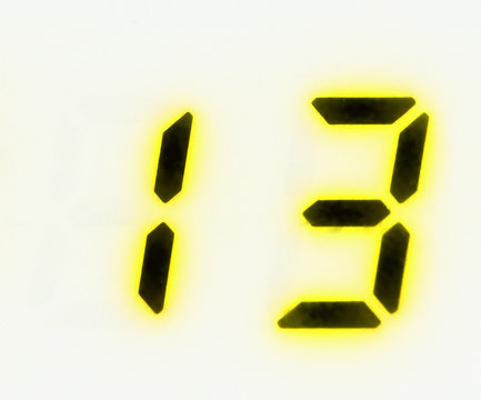 digital scoreboard Figure 13. Neon numbers.