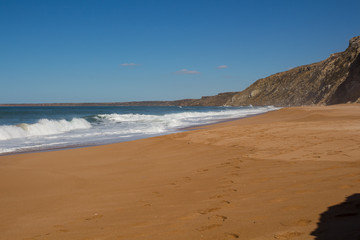 Fototapeta na wymiar Lalla Fatna Atlantic ocean beach, Morocco