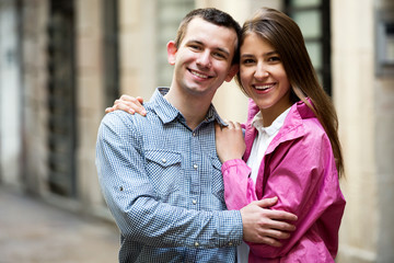 Obraz premium Guy and girl loving each other