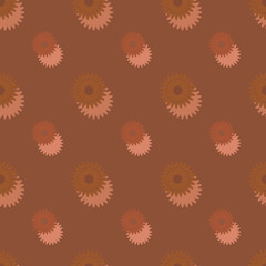 Fototapeta premium Seamless background pattern with a variety of colored floral motifs.